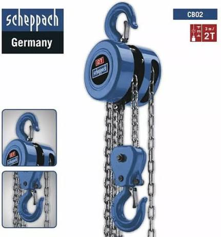جرثقیل دستی 2 تن شپخ مدل SCHEPPACH CB02