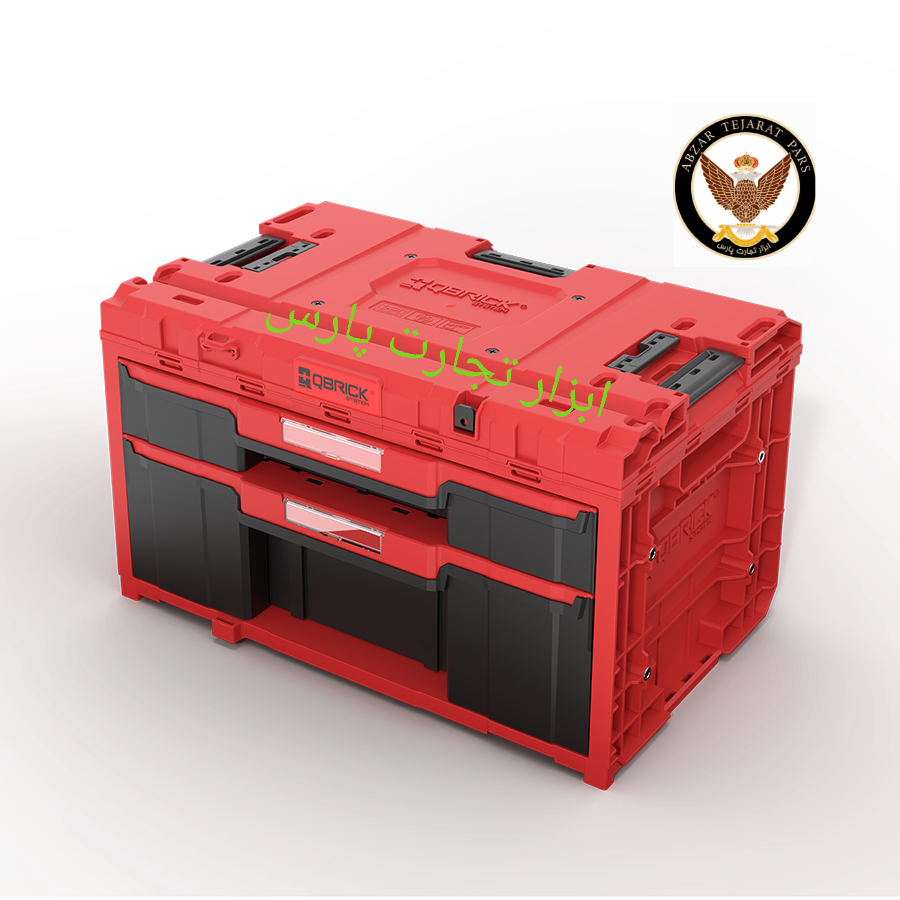 کیوبریک دروار 2 کشو پلاس قرمز QS ONE DRAWER 2 PLUS RED ULTRA HD CUSTOM