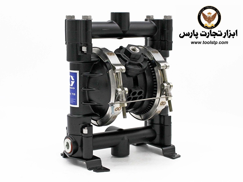 پمپ دیافراگمی 3/4 هاسکی گراکو آمریکا بدنه آلومینیوم مدل GRACO HUSKY 716