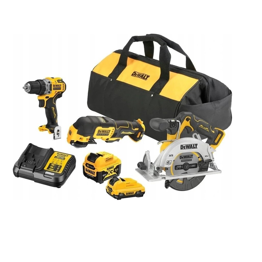 کیت ۳ عددی شارژی ۱۲ ولت دیوالت مدل DCK317P1D1-QW