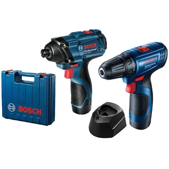 ست دریل و بکس شارژی 12 ولت بوش GDR 120 _ GSR 120